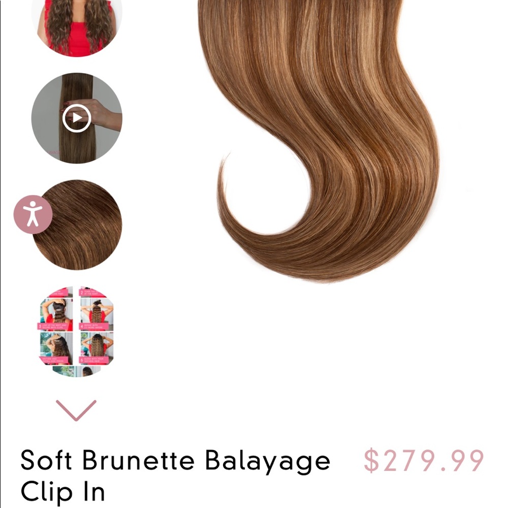 Glam Seamless Soft Brunette Balayage Clip Ina 20”